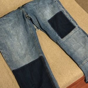 H&M PATCHWORK JEANS